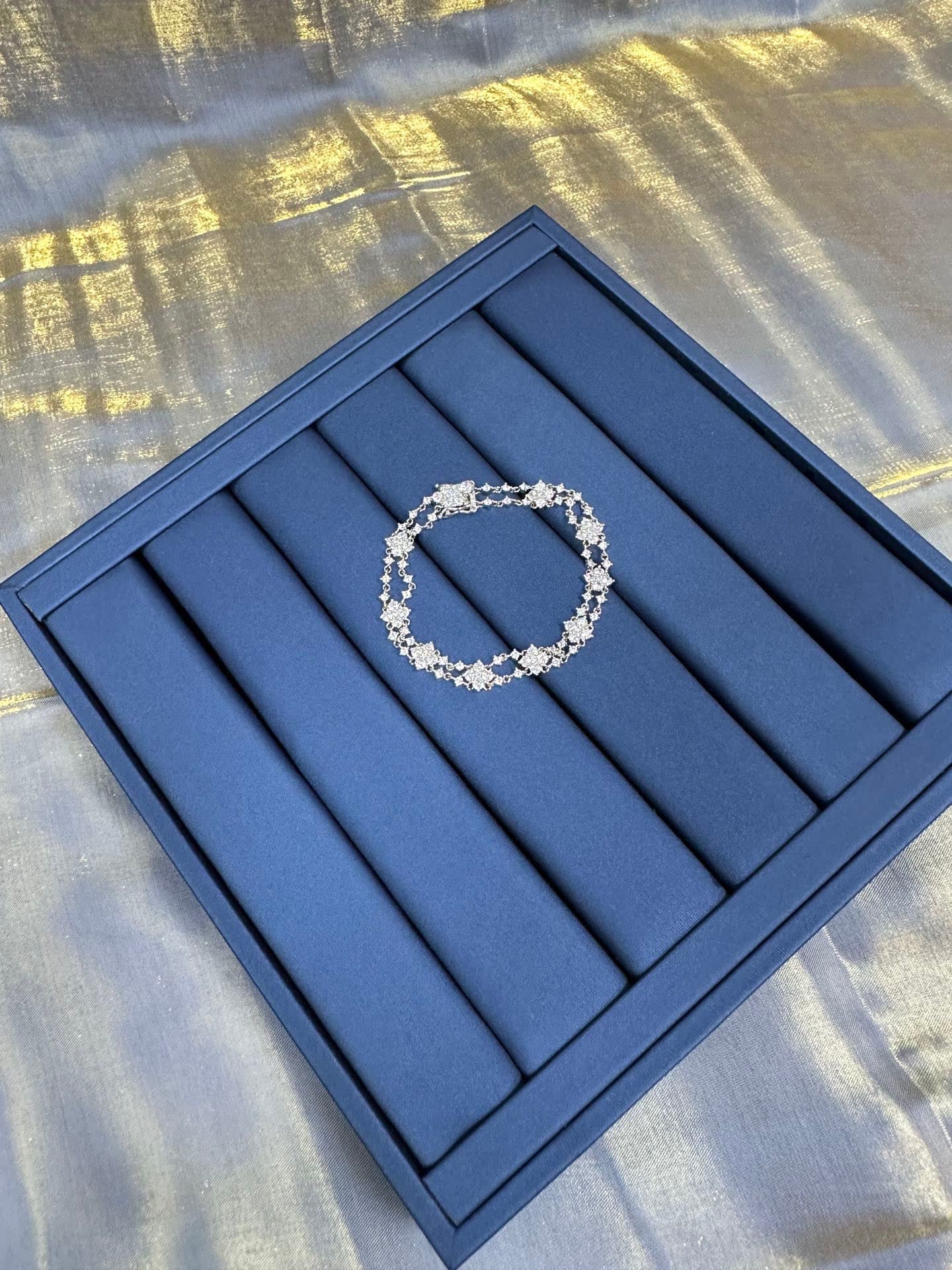 APM Monaco Double Row Diamond Bracelet